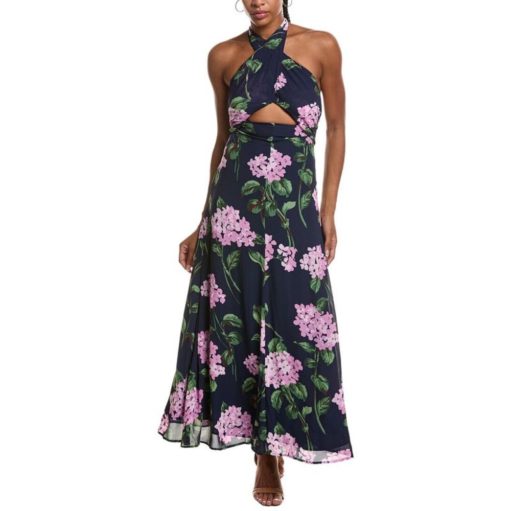 Seraphina Womens Maxi Dress, Blue